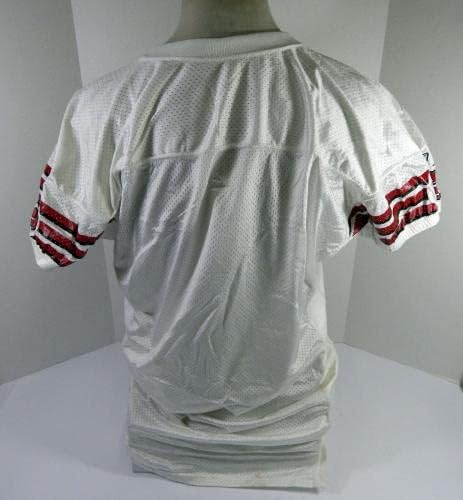 2002 San Francisco 49ers Blank Game emitiu White Jersey 50 DP46963 - Jerseys de Jerseys usados ​​na NFL não assinada