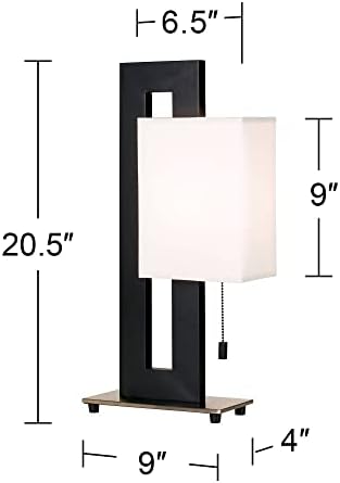 Iluminação 360 Lâmpadas de mesa de sotaque modernas 20,5 Conjunto alto de 2 bronze de café expresso Aberto da base de aveia de aveia