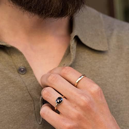 14k anéis de polegar para mulheres, anéis empilháveis ​​banhados a ouro 2mm/3mm/4mm/6mm Tungsten Fin Gold Gold Band Rings Simples
