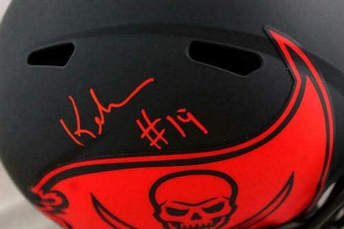 Keyshawn Johnson assinou Tampa Bay Bucs F/S Eclipse Speed ​​Helmet - JSA W Auth - Capacetes NFL autografados