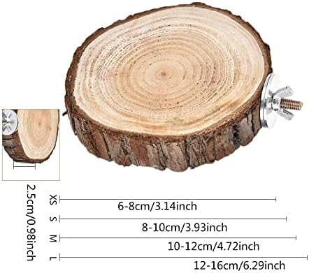 Litewoo pássaro empoleirando stand anel de pinheiro brinquedo de madeira adequado para papagaio perazão cockatiel lovebird budgie sparrow
