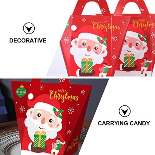 Aboofan 12pcs encantadores caixas de doces de Natal Papai Noel