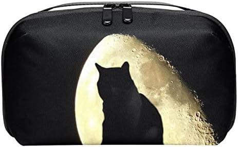 Carteira de bolsa de bolsa de viagem de caixa de transmissão de caixa de transmissão de caixa USB Acessório de bolso, Halloween Cat