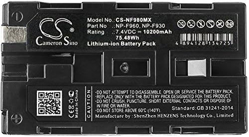 Substituição do Syth para a bateria Sony NP-F950/B, NP-F960, NP-F970 CCD-TRV46, CCD-TRV46E, CCD-TRV47, CCD-TRV47E, CCD-TRV48,