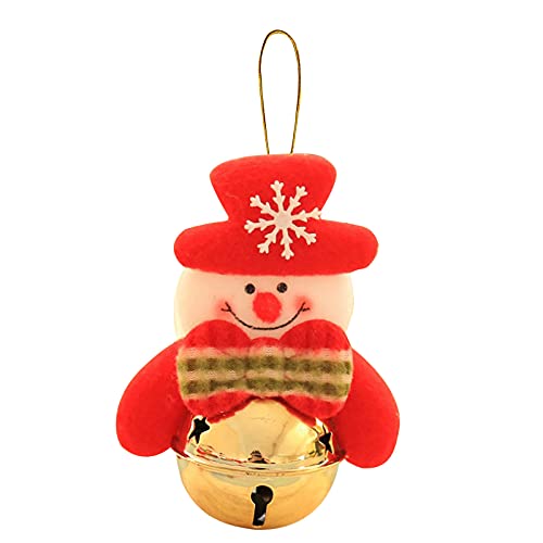 Pingente de campainha de boneca de pelúcia de Natal 2021 Novo pingente de decoração de árvore de Natal 2pc
