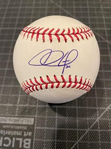 Chase Utley Phillies Dodgers Single Signed Baseball JSA Mint Petco 790 - Bolalls autografados