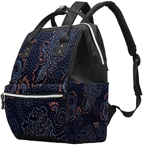 Mochila VBFOFBV Backpack, grandes sacos unissex, pacote de viagem de viagem multiuso para pais de mamãe, arte de flor da marinha marinha japonesa Vintage