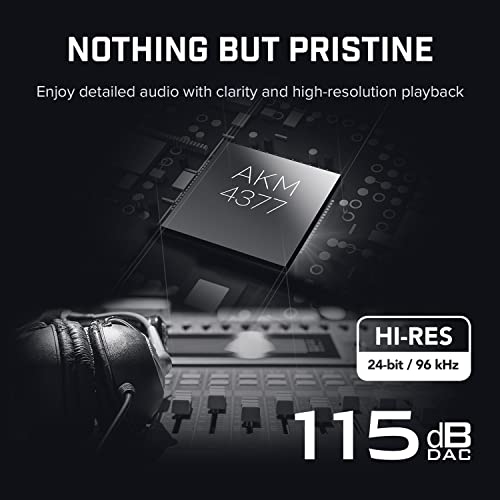 Sound Blaster X1 Hi-RES Super X-Fi Externo USB DAC e amplificador de fone de ouvido para PC e Mac, também compatíveis com PS4, PS5 e