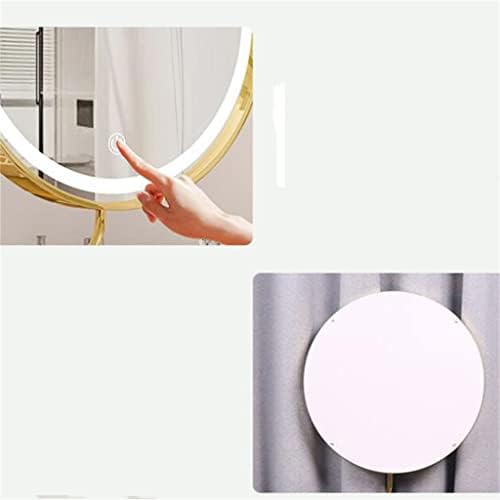 N/A Vanidade LED Mirror pode ser invertida e esticada 360 Rotating Desktop Bedroom Desktop Vanity Lamp espelhado