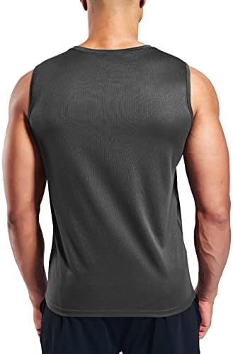Camisas de treino sem mangas de Haimont, camiseta muscular da tanque de praia de praia seca, camiseta muscular, poliéster