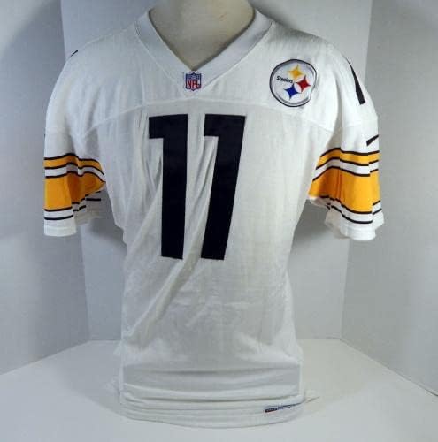 1998 Pittsburgh Steelers #11 Jogo emitiu White Jersey 48 DP21175 - Jerseys de jogo NFL não assinado usado