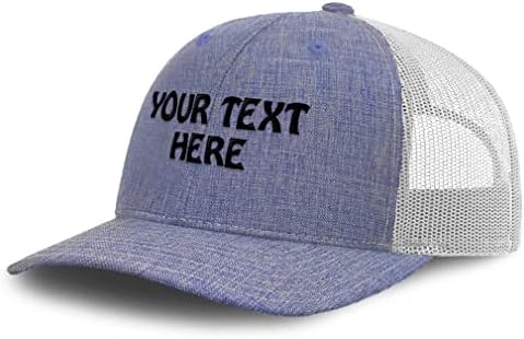 Mesh Hat Hat Hat Baseball Cap personalizado Texto personalizado Chapéus de pai para homens e mulheres