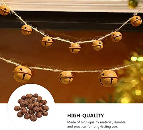 Excelt 30pcs Bronze Jingle Bells Mini Pequeno decoração de campainha de natal Decoração