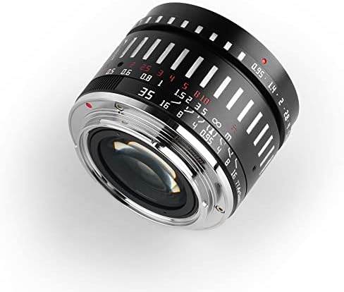 Ttartisan 35mm F0.95 APS-C Lens de câmeras sem espelho de foco de foco de grande foco para e montagem compatíveis com a5000