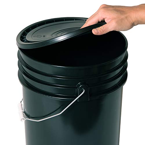 Meranti reutilizável Peel Easy 3.5, 5, 6 e 7 galões Tampa de balde | GRADE DE ALIMENTOS | Azul