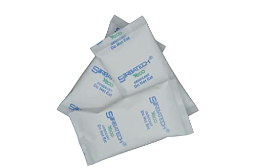 Pacotes de gel de sílica de Sorbatech 10 grama [1500 contagem] - Escolha o modelo ecológico ou premium - dessecantes, absorvedores