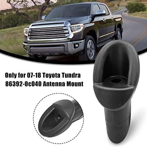 Substituição de ornamentos de antena para 2007-2014 Toyota Tundra, compatível com a moldura de antena de rádio manual da Toyota Tundra,