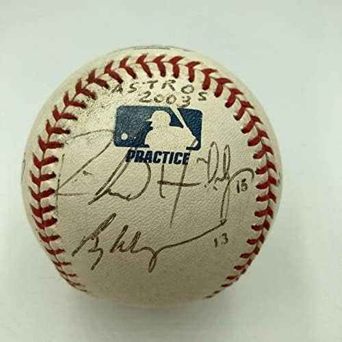 2003 A equipe de Houston Astros assinou a Major League Baseball Jeff Bagwell Lance Berkman - Bolalls autografados