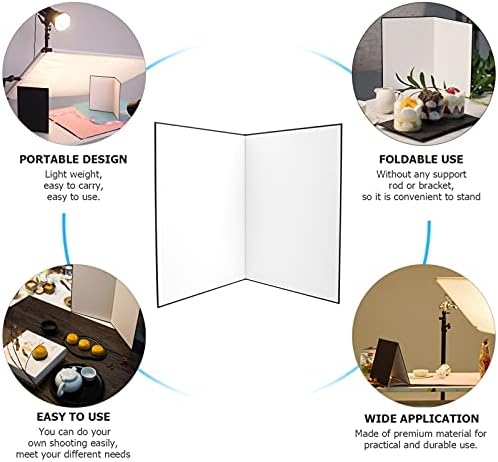 Solustre branco planos brancos apartamentos a4 fotografia dobrável refletor de papelão dobrável tábua de difusor para produtos
