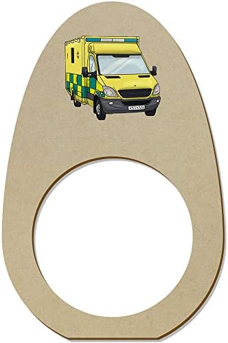 Azeeda 5 x 'Ambulância do Reino Unido' Ringos/detentores de guardanapo de madeira