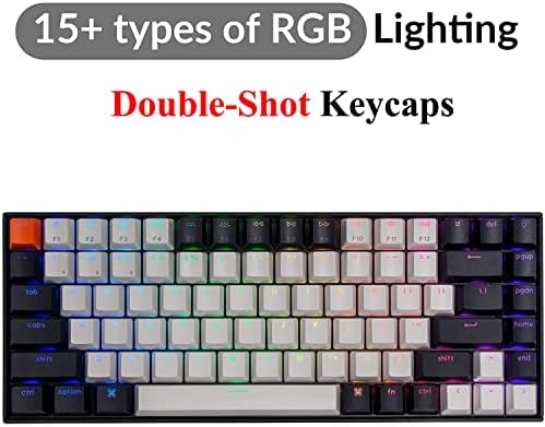 Teclado k2 da versão 2 teclado mecânico sem fio/com fio, layout de 75% 84 teclado teclado Bluetooth com retroiluminado RGB, calcapa
