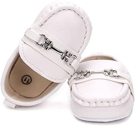 Lonsoen Baby Girls meninos mocassins pré -lenços de berço de vestido pré -lenço