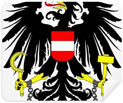Austria nacional emblema de limpeza do país limpador de tela 2pcs Camurça tecido