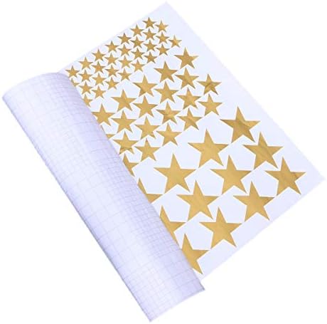AMOSFUN 130 PCS STARS GOLDEN STARS DE WALL STARS PADRÃO DIY STARL STARD STARTERS REMOVÍVEL HOME decoração fácil de