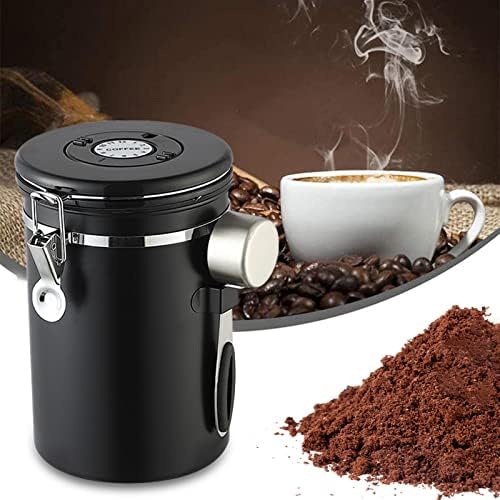 Qianly multiuso recipiente de feijão de café em aço inoxidável Armazenamento de aço e colher utensílios de utensílios