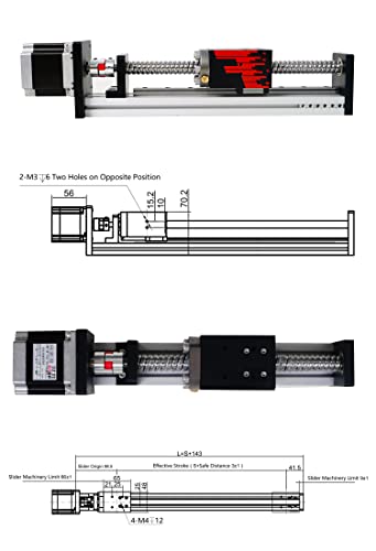 FUYU FSL40 Guia linear Tabela de bola parafuso de bola Motivo de parafuso CNC Atuador linear Atuador Atuador Motorizado