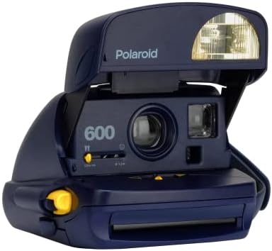 Polaroid 600 Blue Instant Film Camera com cinta
