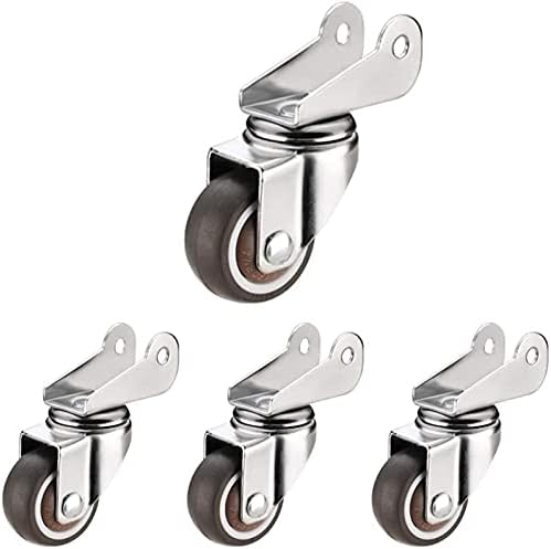 HJRD rodas de rodízio, rodas de 4pcsNoTeers giratórios de borracha 38 mm/50mmer giratórios de 360 ​​graus carrinhos/giro/1,5