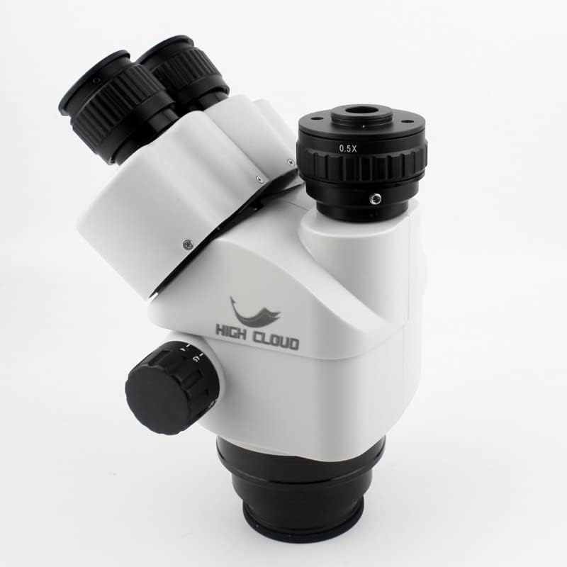 7x-45x 3.5x-90x Microscópio trinocular simul-focal simul-focal Zoom Microscópio de zoom 0,5x 2,0x Auxiliar lente de objetiva Came