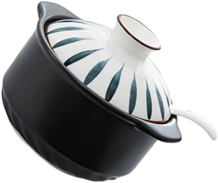 Hemoton Coffee Fean Rechaner de tempero de cerâmica Pots Jarros Condimento de cerâmica pode salgar jarra de cerâmica tigela
