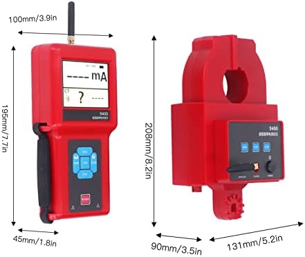 Testador ao vivo do pinça de chave de chave, plugue dos EUA 100-240V Medidor de vazamento de grampo verdadeiro RMS medição com função de armazenamento de dados para equipamentos elétricos