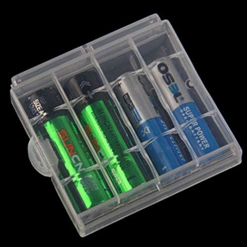 Zerodeko portátil Bateria Batería Portátil 30pcs Two e dois AAA Battery Storage Box Clear Battery Caso Bateria Battery Recurter para caixa de organizador de organizador limpo de casa Caixa de armazenamento de plástico