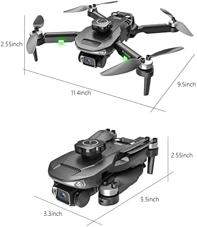Zottel Beginner Drone - com bateria recarregável, drone com câmera HD para adultos e crianças, posicionamento de fluxo óptico, interruptor de câmera dupla, evitação inteligente de obstáculos