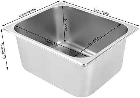 Aquecimento de alimentos de bancada mais quente aço inoxidável Sopa de panela que quente com tampa de vidro Tabela de servidor de tabela de vapor de alimentos elétricos para festas de restaurantes de catering, 6 panelas, 1,2kW, 110V