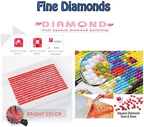 Kits de pintura de diamante para adultos, amarelo ponte de diamante arte infantil tinta 5d iniciante em números, dicas de diamante de diamante de diamante de diamante de cristal de cristal grande para decoração de parede de casas, 12x24in