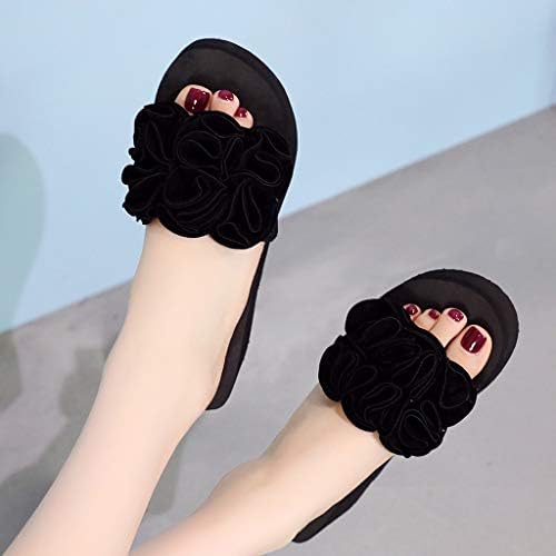 Sandálias de strass feminina HZMSYQ Plataforma de sandálias t-sheta tira alta lasca de cunha alta moda de verão
