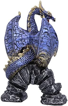 Nemesis agora acko dragão estatueta, azul, 15,5 cm