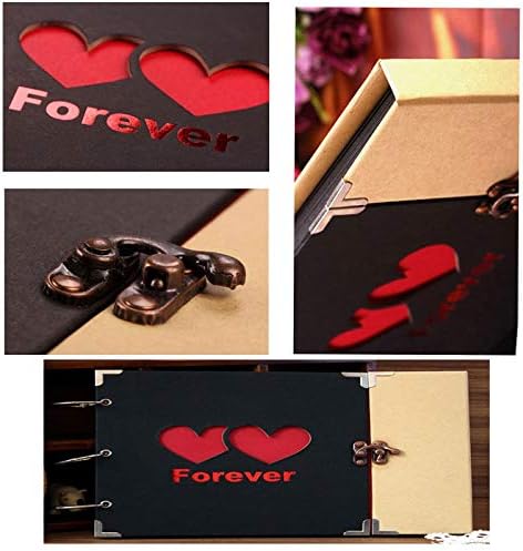Syxmsm Creative Diy Álbum Love Series Diy ÁlbumDiy Handmade Foto Albums para Lover Wedding Scrapbooking Foto