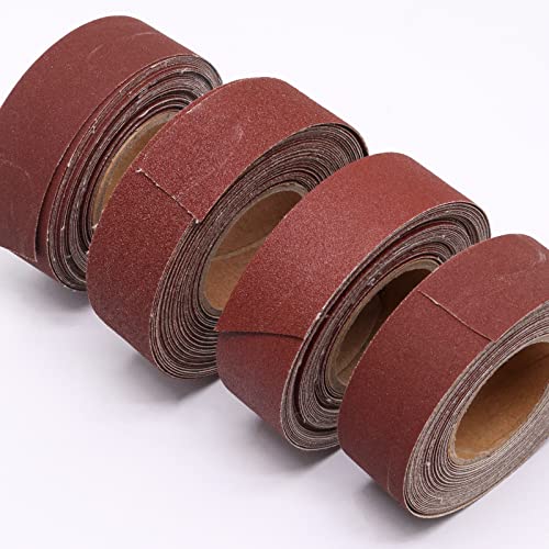 Rolo de pano de Emery de Benliudh, papel de areia para polimento de metal para madeira - sortimento de pano de emery 150 240