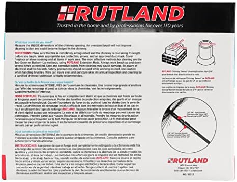 Rutland Products Rutland 16512 Sweete de chaminé de encaixe de fio quadrado de 12 polegadas, tubo de 1/4 de polegada, aço inoxidável