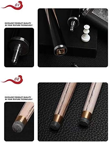 Dicas de snooker da banda - dicas de sinalização de 9,8 mm com extensões e luxo hard case 3/4 seção piscina sticks games e esportes especialistas em piscina