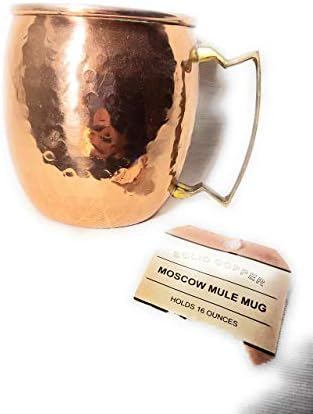 Devyom martelou o cobre Moscow Mule caneca artesanal de cobre puro, alça de latão Moscou Muge MUG/xícara de 16 onças,
