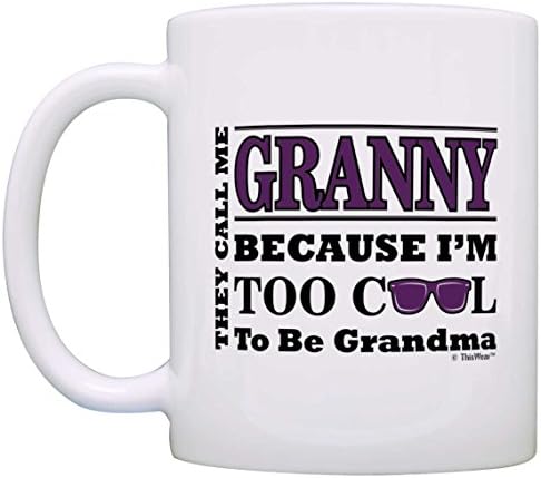O presente do dia das mães para a avó muito legal para ser um vovó de óculos de sol para presente de caneca de caneca de chá de chá branco
