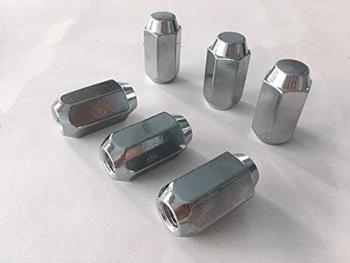 20pcs 1,38 Chrome 12mm x 1,5 porcas de pinça de roda FIT 1991 Mazda miata pode caber nas jantes OEM, o comprador precisa revisar