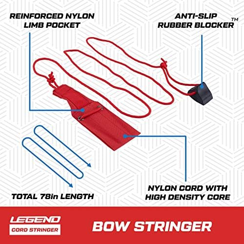 Legend Cord Bow Stringer - Ferramenta tradicional de cordas de limpa -devas para arcos e arcos longos - Acessórios e equipamentos