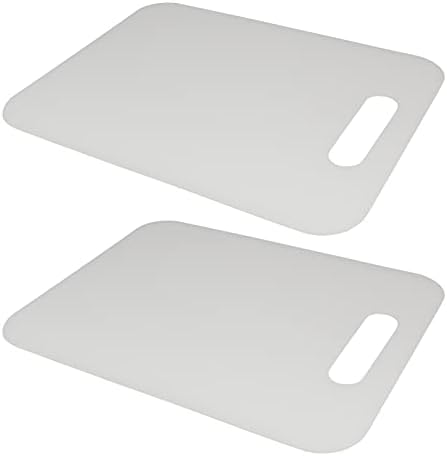 Conjunto de marcas de pato preto de 2 placas de corte de plástico com alças - uso de dupla face - economia de espaço - 8,5 h x 11 l x 2 cm de espessura